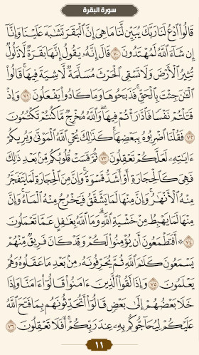 ترتیل قرآن صفحه ۱۱