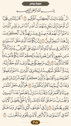 ترتیل قرآن صفحه۲۰۸