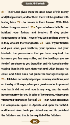 ترتیل صفحه ۱۹۰ قرآن 