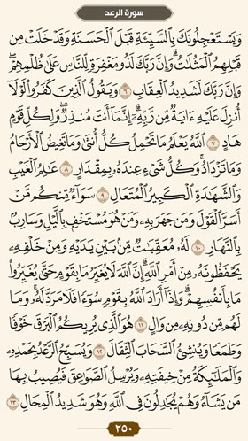 ترتیل قرآن صفحه 250 