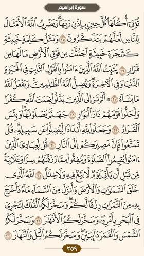 ترتیل قرآن صفحه 259 
