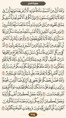 ترتیل قرآن صفحه 274 