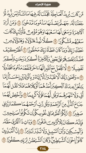 ترتیل قرآن صفحه 284 