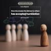 One who reveals his distress to others has accepted humiliation