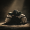 تصاویر هوش مصنوعی از هجوم و آتش زدن خانه حضرت فاطمه  زهرا (س)