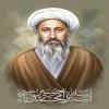 نقاشی دیجیتال: آیت الله میرزا محمد حسین نایینی (ره) با زیرنویس اسم