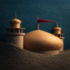 تصویر حرم امام حسین (ع) با هوش مصنوعی