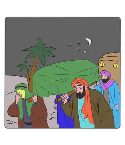 رنگ آمیزی دهه فاطمیه: ماجرای دفن شبانه حضرت زهرا (س)