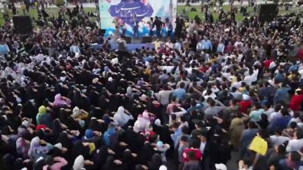 کلیپ تصویری: هم‌خوانی چند هزار نفری «سلام فرمانده» توسط دهه نودی‌ها در اصفهان
